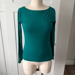 Ann Taylor NWT Teal Long Sleeve Women's Top